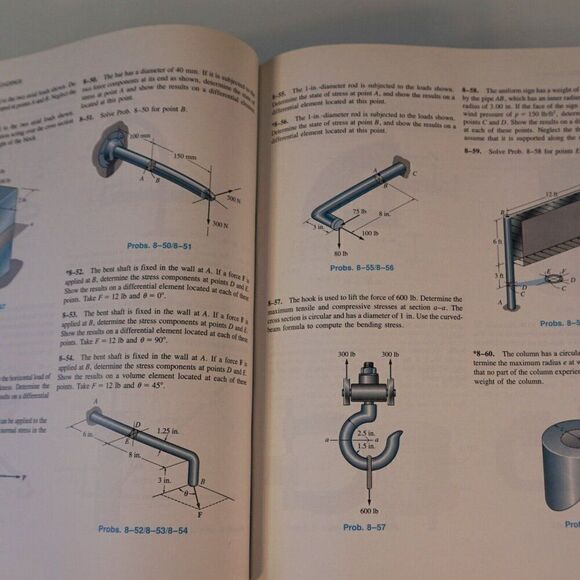 Mechanics of Materials by R.C. Hibbeler 1994 Harcover Book 2nd Edition - Picture 11 of 13